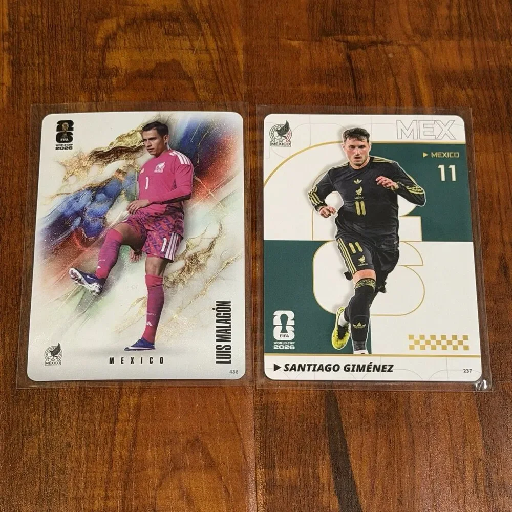 2 x 2026 Panini Kayou FIFA World Cup Santiago Gimenez Luis Malagon Mexico Lot